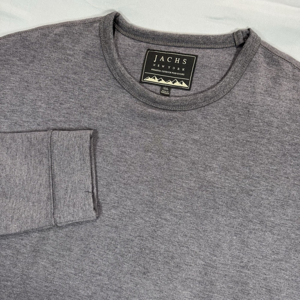 Jachs New York Fleece Sweatshirt Premium Outdoor‎ Men's XXL Gray Long Sleeve
